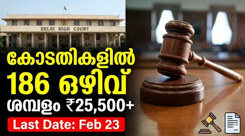 High Court Recruitment 2026 Notification Delhi and Rohtak