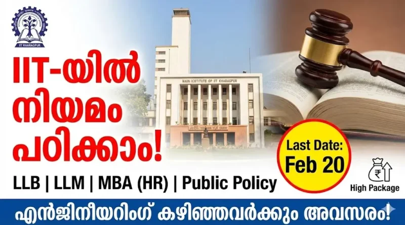 IIT Kharagpur Admission 2026 for Law MHRM and Public Policy