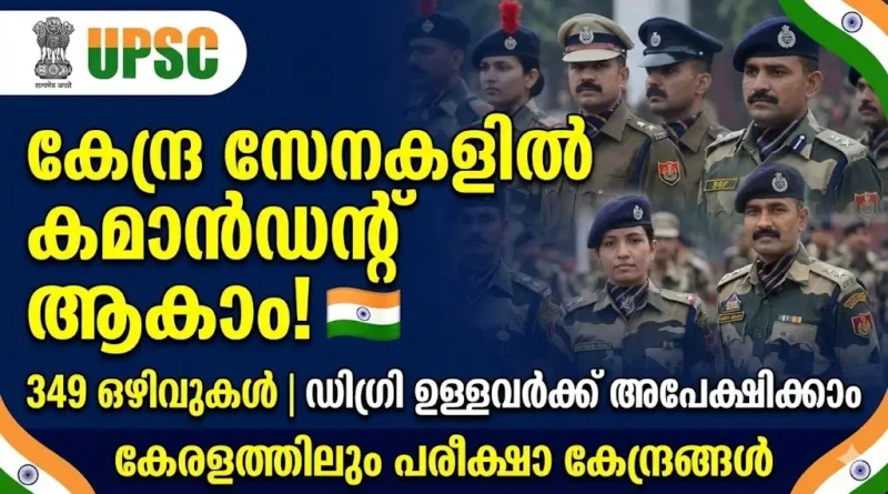 UPSC CAPF Assistant Commandant Recruitment 2026 Official Notification