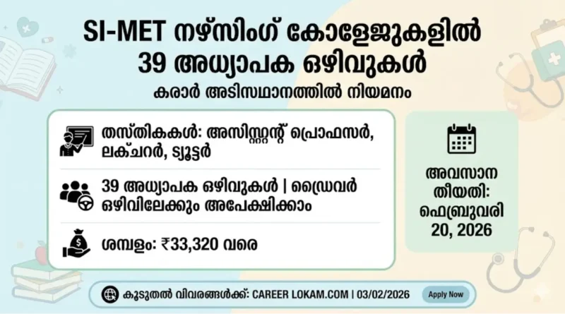 SI-MET Nursing College Recruitment