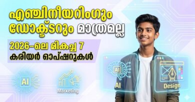 എഞ്ചിനീയറിംഗും ഡോക്ടറും മാത്രമല്ല! 2026-ലെ മികച്ച കരിയർ സാധ്യതകൾ | Best Career Options 2026 Best Career Options and Trending Courses in 2026 Beyond Engineering and MBBS