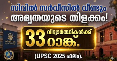 Amrita IAS Academy Civil Service Results 2025 successful candidates and coaching details