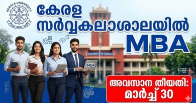Kerala University MBA admission 2026 official notification and online application details