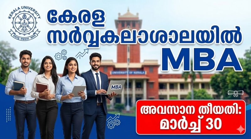 Kerala University MBA admission 2026 official notification and online application details