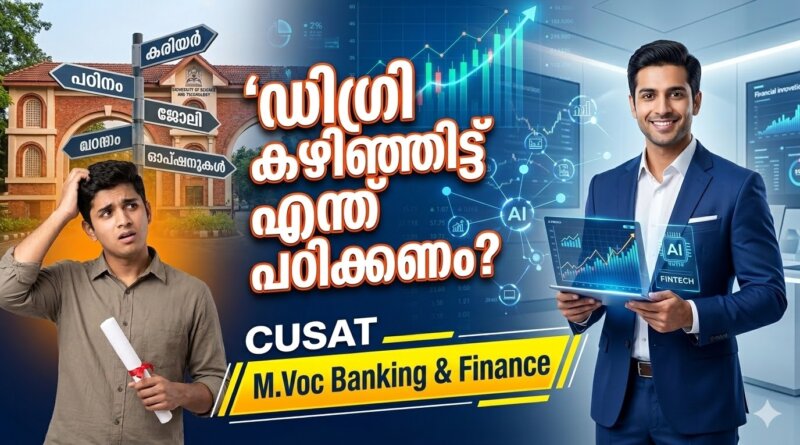 CUSAT M.Voc Banking and Finance admission 2026