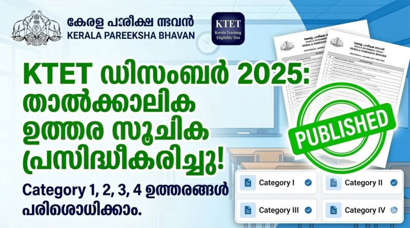 KTET December 2025 Provisional Answer Key category 1 2 3 4 download