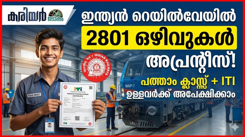 SCR Apprentice Recruitment 2026 official notification for 2801 vacancies apply online South Central Railway