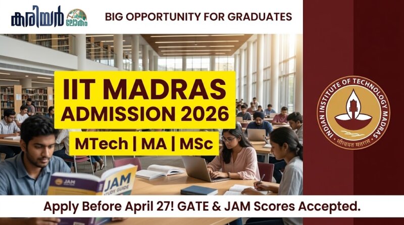 IIT Madras PG Admission 2026 Notification and Application Details