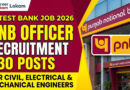 PNB Officer Recruitment 2026