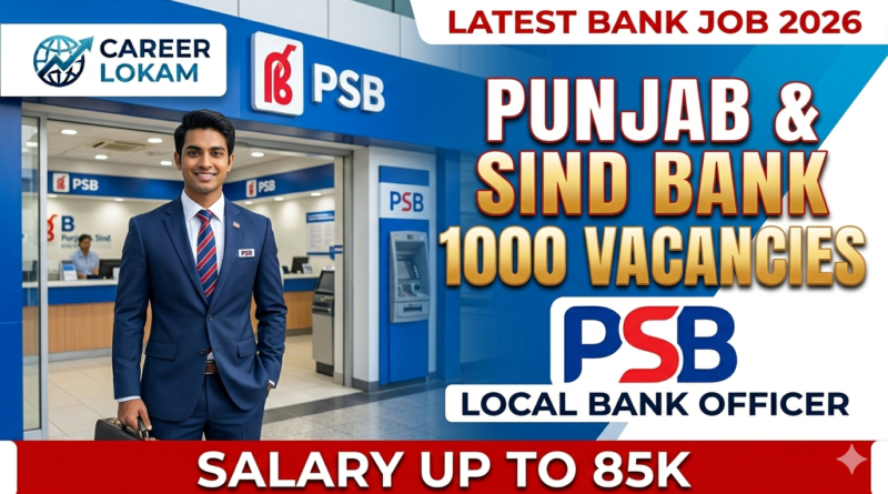 Punjab and Sind Bank Recruitment 2026