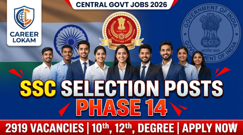 SSC Selection Posts Phase XIV 2026