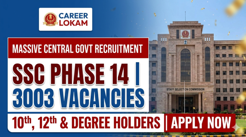SSC Selection Post Phase 14 Recruitment 2026