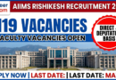 AIIMS Rishikesh Faculty Recruitment 2026