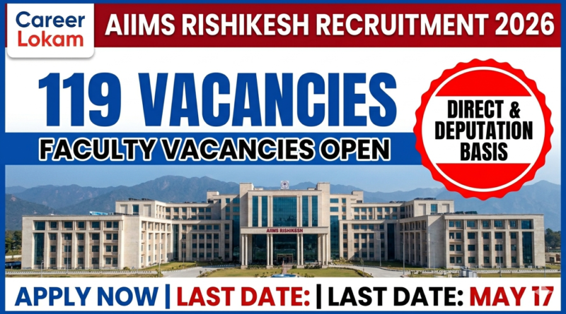 AIIMS Rishikesh Faculty Recruitment 2026