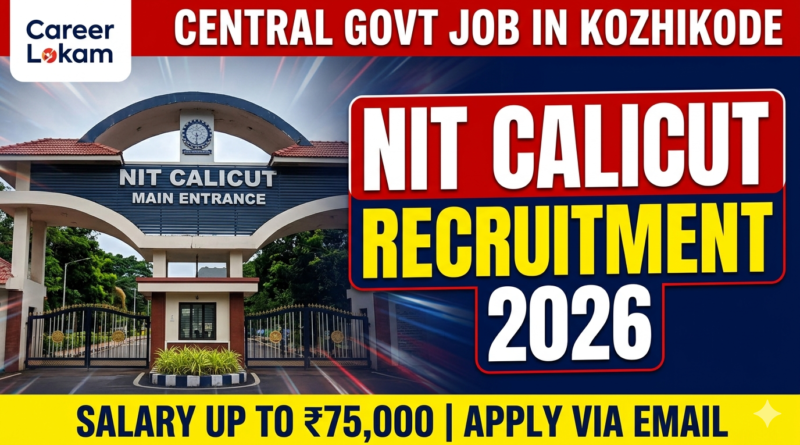 NIT Calicut Recruitment 2026