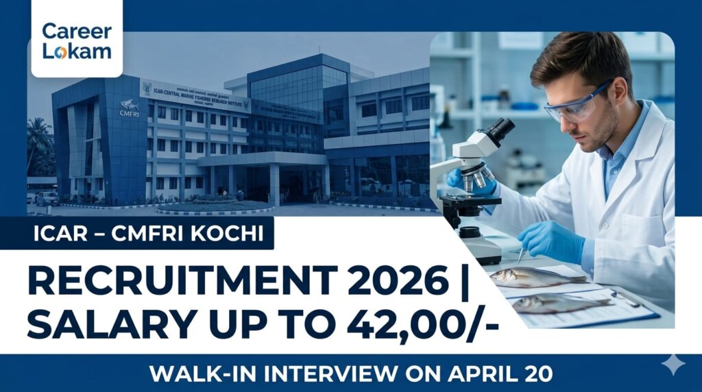 CMFRI Recruitment 2026