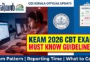 KEAM 2026 Exam Guidelines