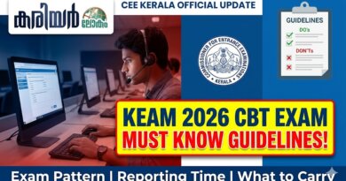 KEAM 2026 Exam Guidelines
