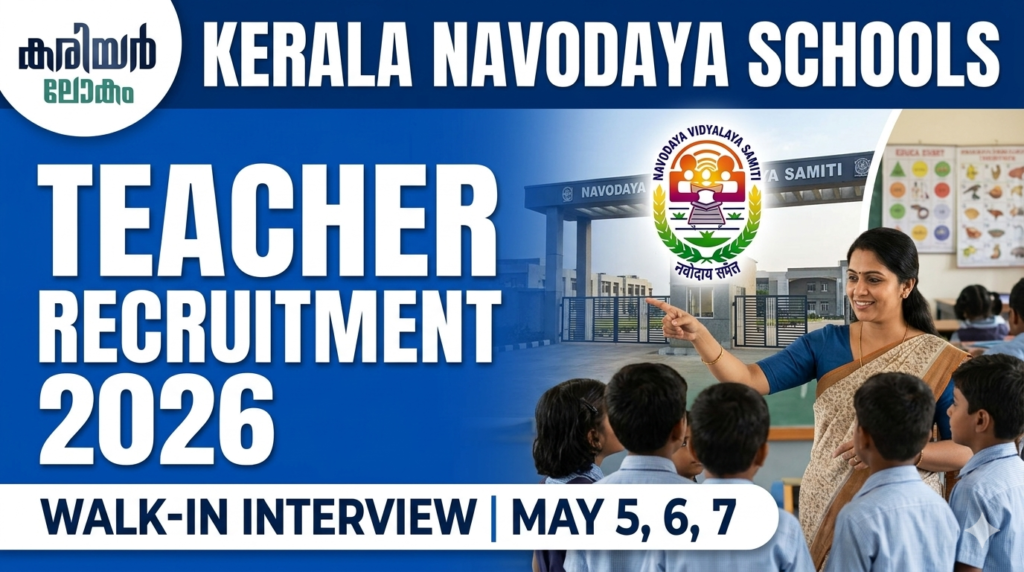 Navodaya Vidyalaya Teacher Recruitment 2026