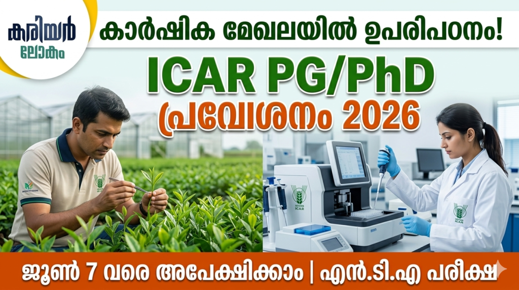 ICAR Admission 2026 PG PhD