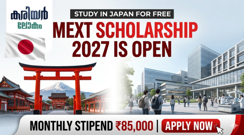 Japan MEXT Scholarship 2027