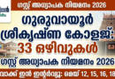 Guruvayur Sree Krishna College Recruitment 2026
