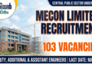 MECON Limited Recruitment 2026