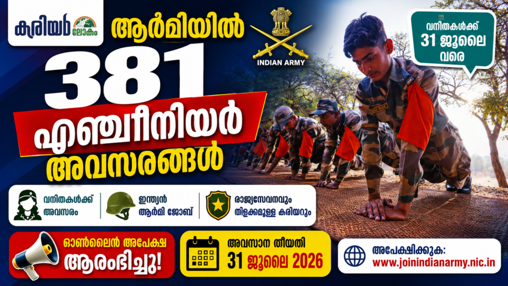 Army Agniveer Recruitment 2026 Engineer Vacancy