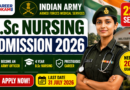 Military Nursing Service Admission 2026: ഇന്ത്യൻ ആർമിയിൽ ഓഫീസറാകാൻ സുവർണ്ണാവസരം | 220 സീറ്റുകൾ, അപേക്ഷ ആരംഭിച്ചു Military Nursing Service Admission 2026 Indian Army BSc Nursing Admission